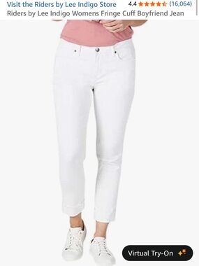 Riders by Lee Women’s White Boyfriend Crop Jeans